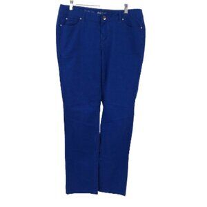 APT 9 Skinny Pants Cobalt Blue Modern Fit Women 10P Petite Stretch Pant Apt. 9